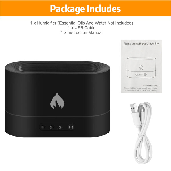 250ml Usb Air Humidifier Essential Oil Diffuser Black K484-PHO_0W5EAMYY