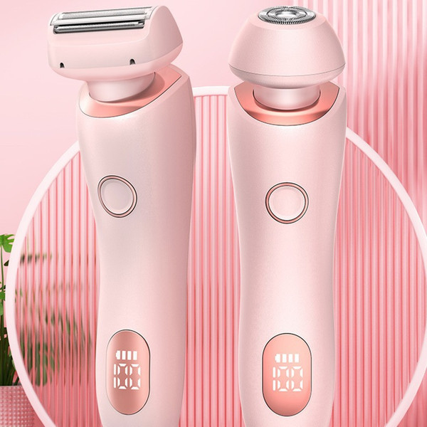 2 In 1 Hair Removal Epilator USB Rechargeable Trimmer Women Body Razor Face Leg Armpit Bikini Hand  Q119-CJGR2041126