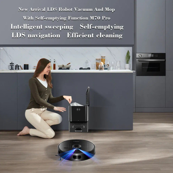 Color: WHITE, Ships From: CN - LDS Robot Vacuum Cleaner & Mop Liectroux M70 Pro,Wet Dry Cleaning,Se F640-12000042658676284