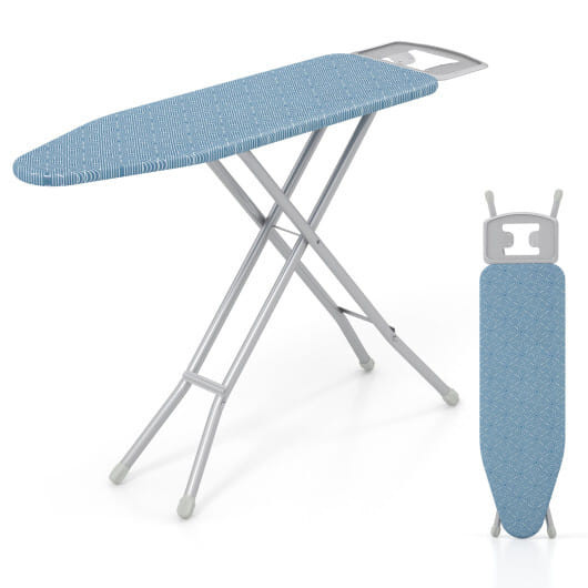 Full Size Ironing Board with Iron Rest and 7-Level Height-Gray B593-JV11878