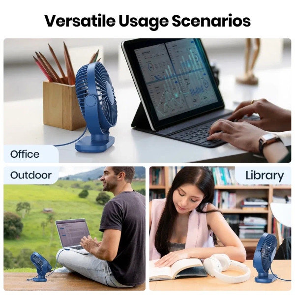 Color: Red, Ships From: CHINA - TOPK USB Small Desk Mini Portable Fan 3 Speeds Quiet Desktop Fan 36 F640-12000038352140875