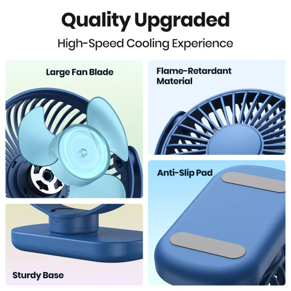 Color: Red, Ships From: CHINA - TOPK USB Small Desk Mini Portable Fan 3 Speeds Quiet Desktop Fan 36 F640-12000038352140875
