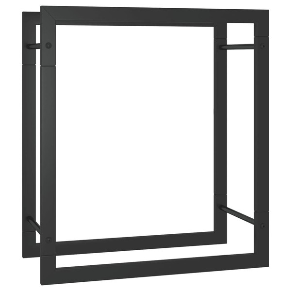 Firewood Rack Matt Black 19.7"x11"x22" Steel A949-350304