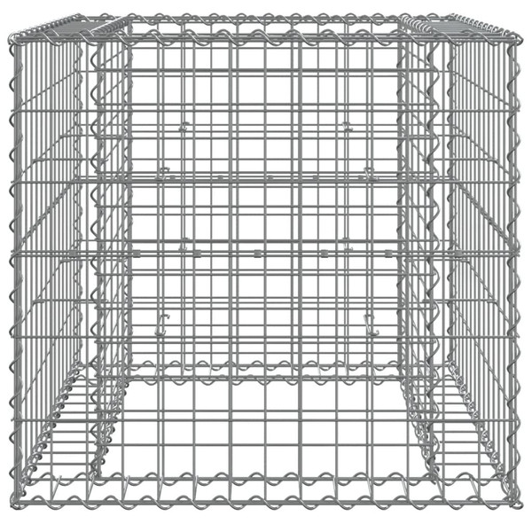 Gabion Basket Silver Galvanized Iron Medium Durable A949-364850