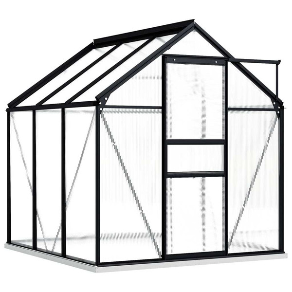 Greenhouse Anthracite and Transparent Aluminum and Polycarbonate A949-48215