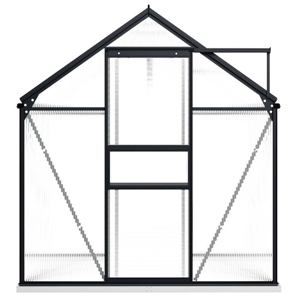 Greenhouse Anthracite and Transparent Aluminum and Polycarbonate A949-48215