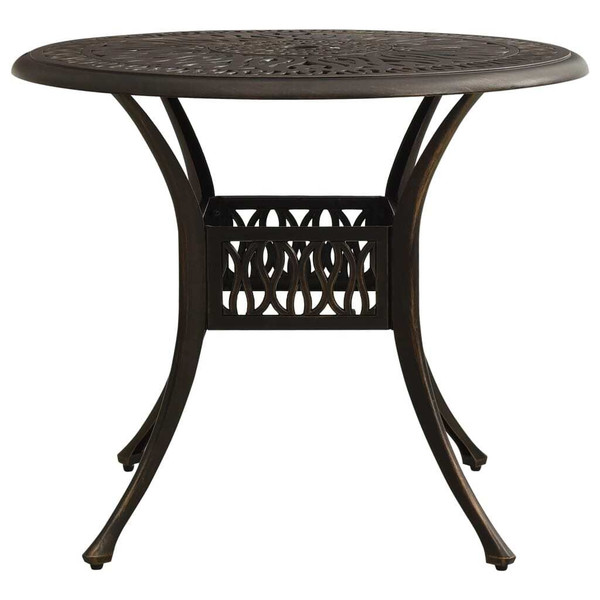 Garden Table Bronze Cast Aluminum Medium Attractive Design A949-315585