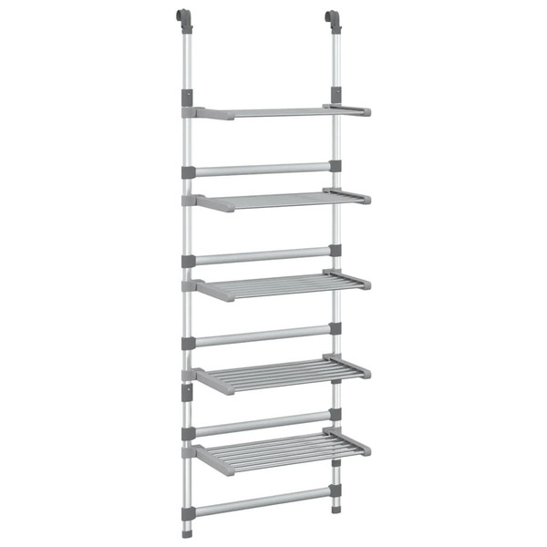 5-Tier Hanging Laundry Drying Rack Aluminum A949-344384
