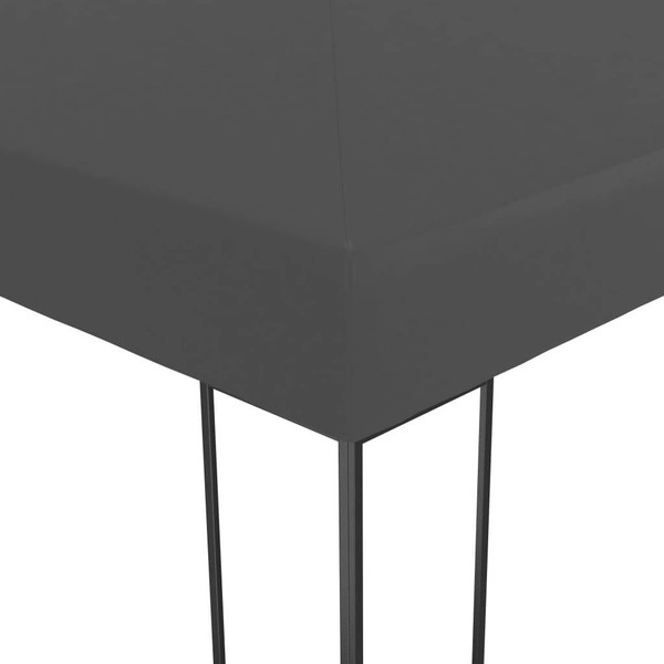 Outdoor Awning Anthracite Steel, polyester 10x20 ft Collapsible A949-47959