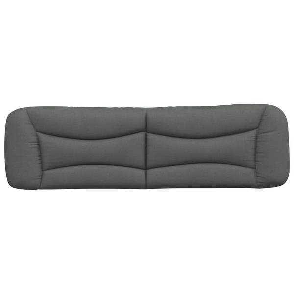 Headboard Cushion Dark Gray Fabric (100% polyester) Large A949-374634