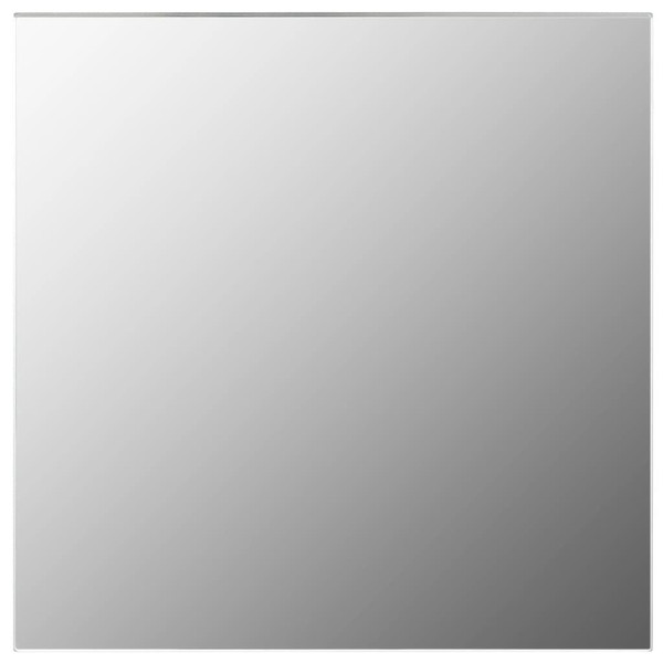 Wall Mirror Set of 7 Transparent Glass Small Decorative Inlays A949-245696