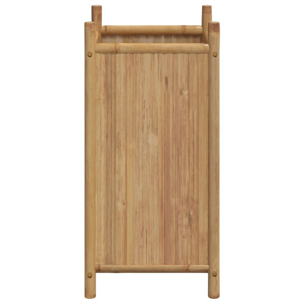 Planter Natural Bamboo Bamboo 15.7x15.7x31.5 in Decorative Inlays A949-366466