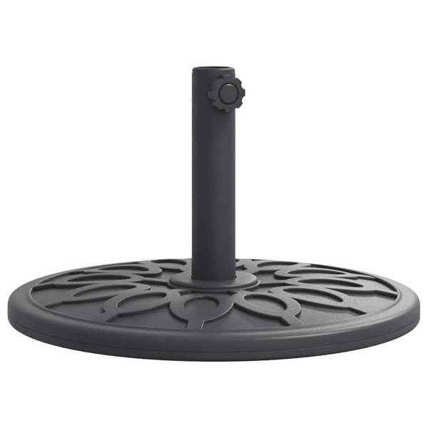 Parasol Base Black PE (Polyethylene) and concrete 26.5 lbs A949-4007974