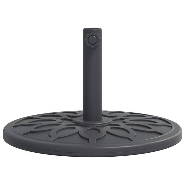 Parasol Base Black PE (Polyethylene) and concrete 26.5 lbs A949-4007974