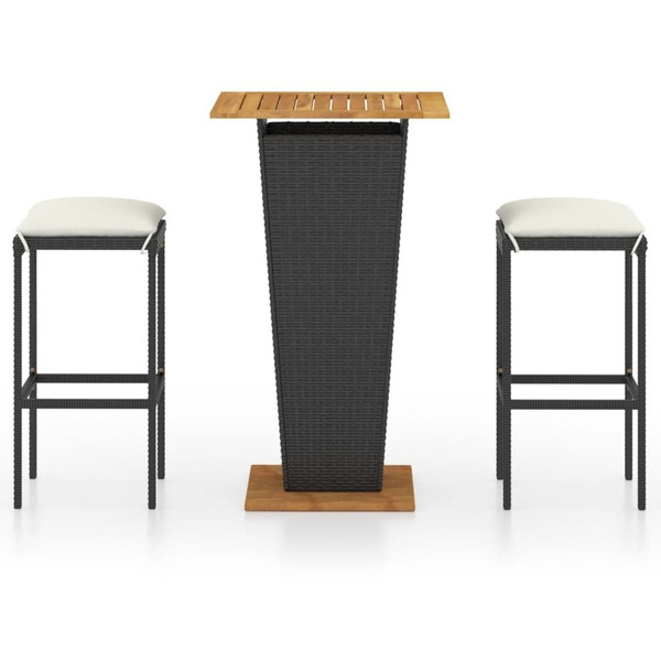 Garden Bar Set Black, Cream White A949-3064848