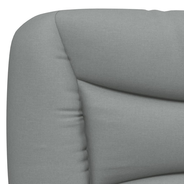Headboard Cushion Light Grey 100% Polyester Standard Rectangular A949-374549