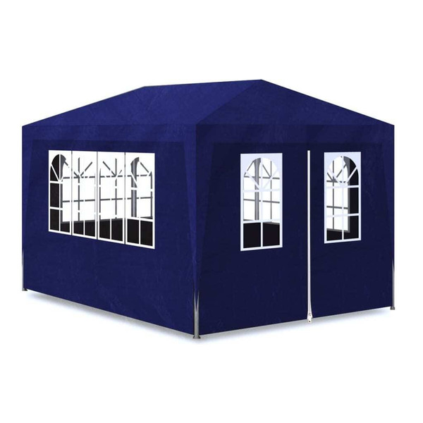 Party Tent Blue Polyethylene 9.8 x 13.1 ft UV-resistant materials A949-90335