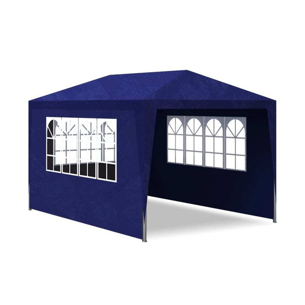 Party Tent Blue Polyethylene 9.8 x 13.1 ft UV-resistant materials A949-90335