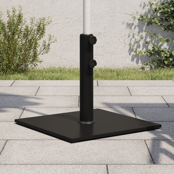 Umbrella Base Black Steel 37.5 lb Umbrella Base Square A949-368678