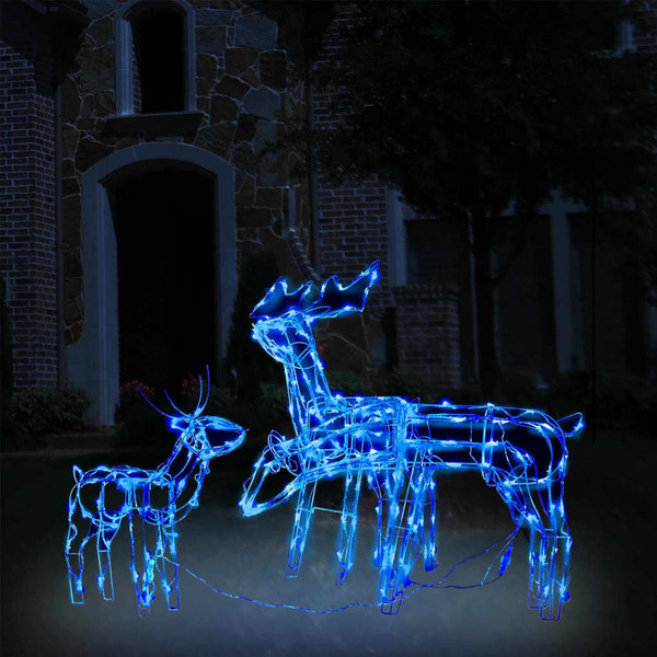 Christmas Light Display Blue PVC Large Christmas Light Display A949-328540