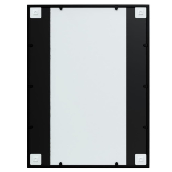 Mirror Black Metal, glass 31.5 x 23.6 in Simple Wall Mirror A949-342207