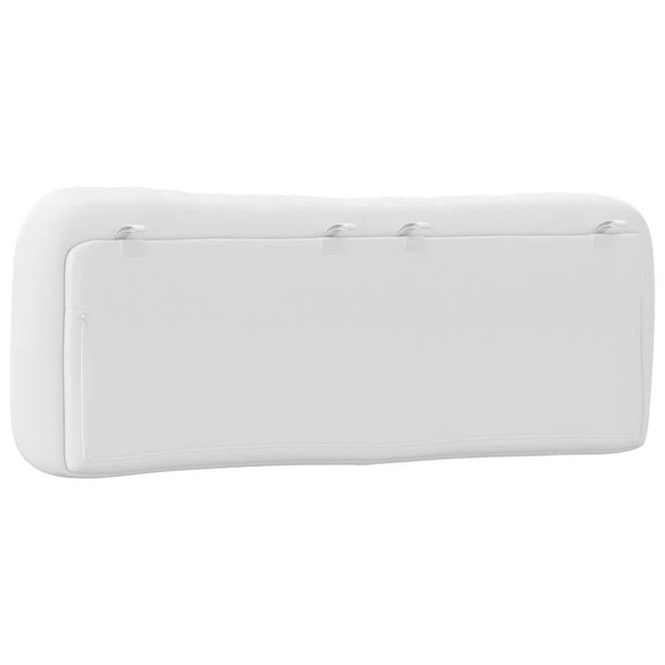 Headboard Cushion "Hvar" White 53.9" Faux Leather A949-376073