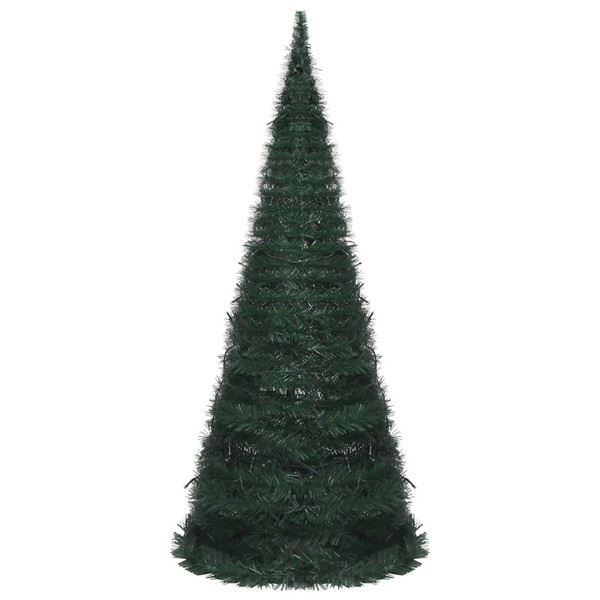 Pop-up Christmas Tree Green PVC 7 ft Collapsible A949-321525