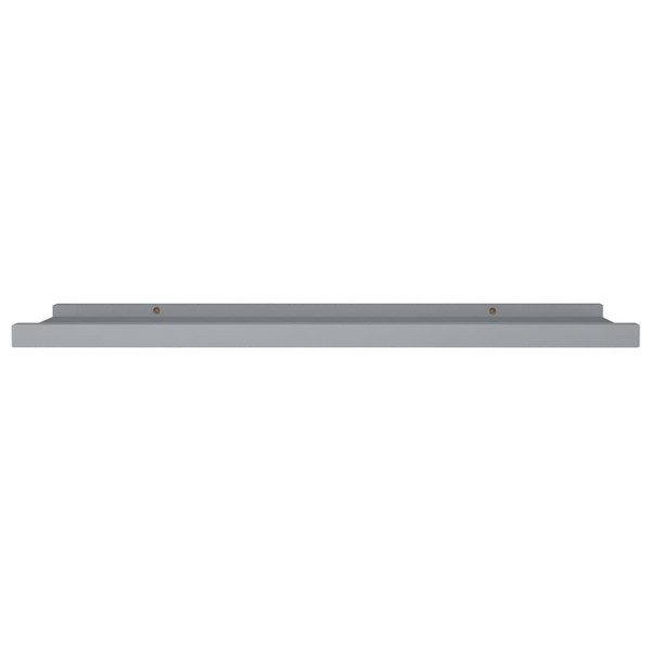 Frame Ledge Shelf Set of 2 Gray Lacquered MDF 31.5 in long A949-323936