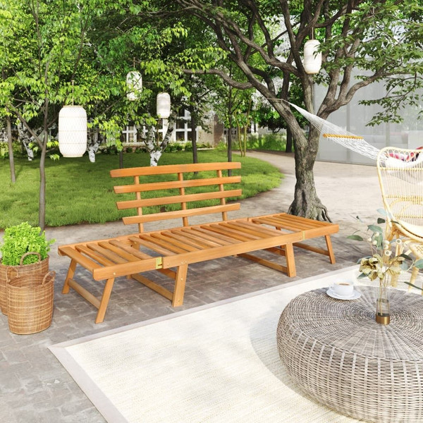 Garden Bench Brown Solid acacia wood Large A949-316471