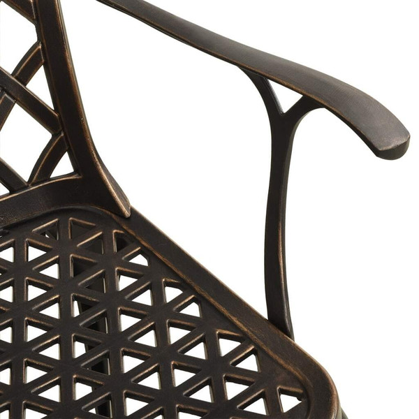 Bistro Set Bronze Cast aluminum Medium Durable Bistro Set A949-315591