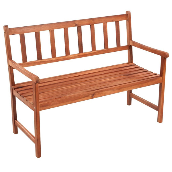 Garden Bench Light brown, Anthracite cushion A949-3063783