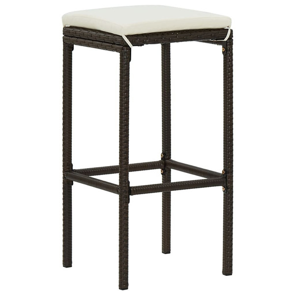 Garden Bar Set Brown Solid acacia wood 5 Piece Set Durable A949-3067962