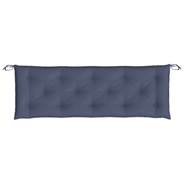 Garden Bench Cushion Set of 2 Navy Blue A949-379085