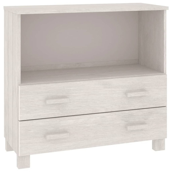 Sideboard White Solid pinewood Compact White Sideboard A949-340497
