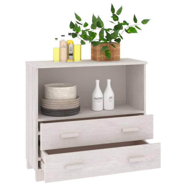 Sideboard White Solid pinewood Compact White Sideboard A949-340497