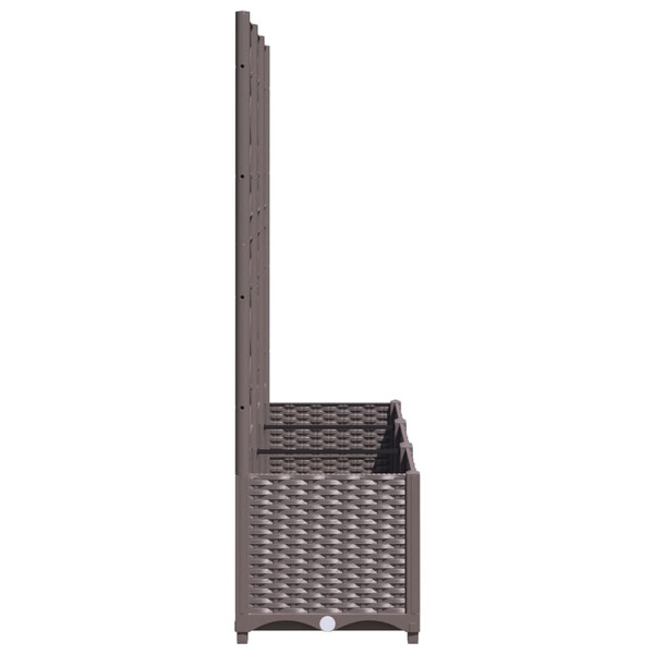 Garden Planter Brown Polypropylene 47.2 x 15.7 x 53.5 in Planters A949-318263