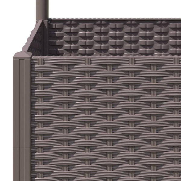 Garden Planter Brown Polypropylene 47.2 x 15.7 x 53.5 in Planters A949-318263