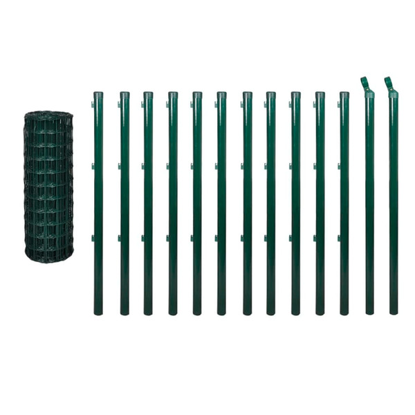 Euro Fence Steel 82ftx3.9ft Green A949-140570