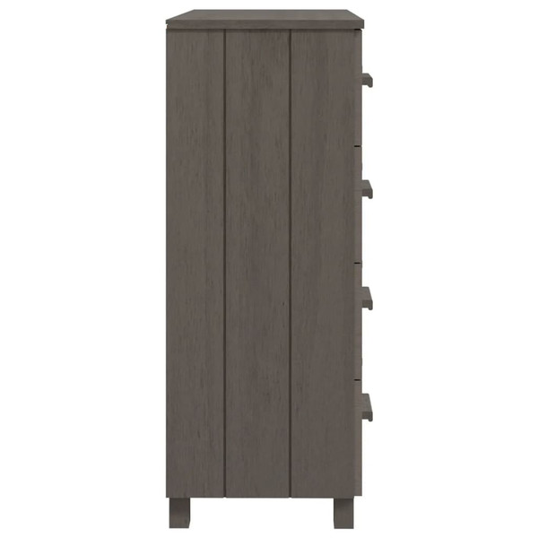 Sideboard Light Gray Solid Pine Wood, MDF Medium Sideboard A949-340427