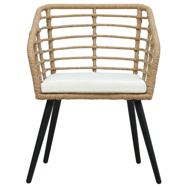 Garden Chair Set of 2 Oak PE rattan Medium Ergonomic A949-48576