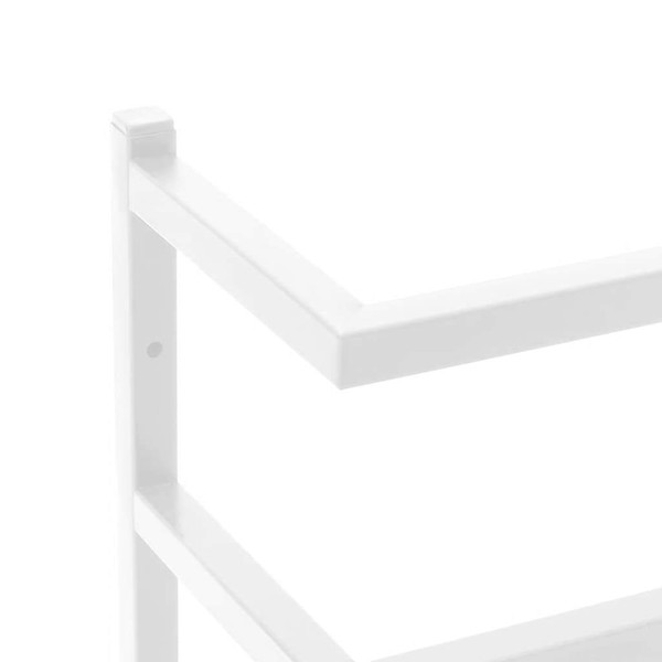 Towel Rack White Steel Towel Rack Rectangular Modern A949-336124