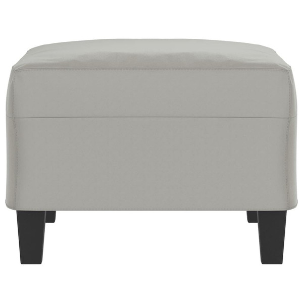 Footstool Light grey 100% polyester microfiber fabric, plywood A949-349362