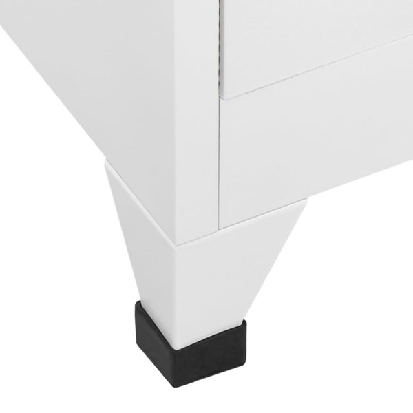 Locker Grey Steel Medium Cabinet Rectangular Industrial A949-244475
