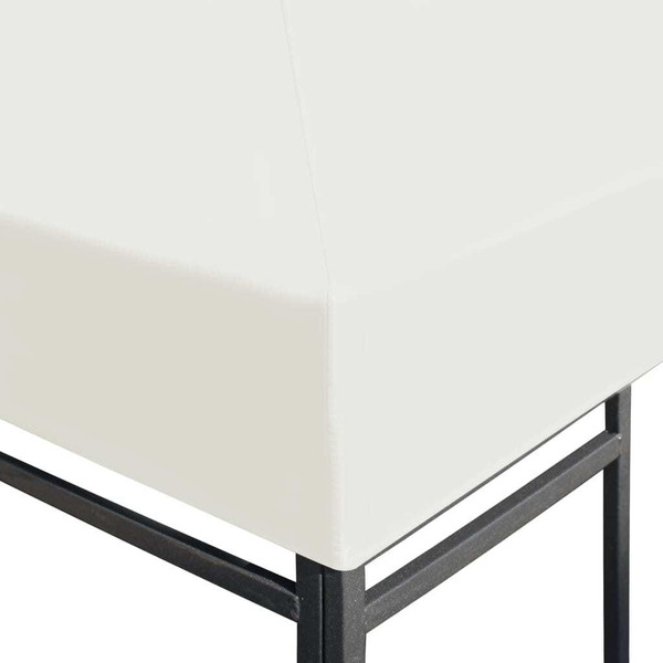 Gazebo Top Cover Cream White Polyester with PVC coating A949-44783