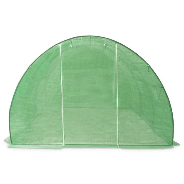 Greenhouse Green Polyethylene mesh fabric and galvanized steel A949-45535