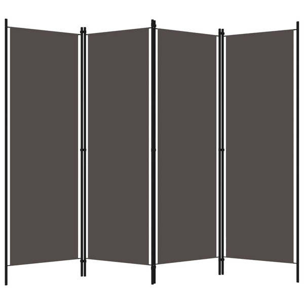 4-Panel Room Divider Anthracite 78.7"x70.9" A949-320721