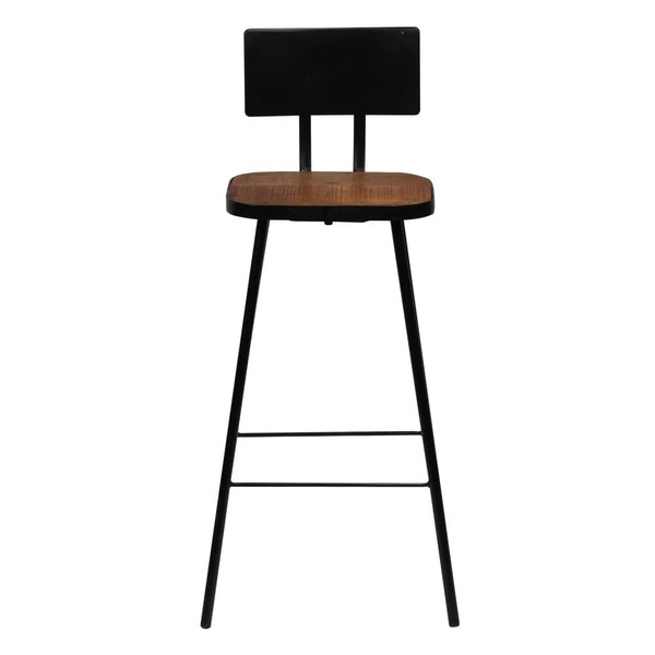 Bar Set Multicolor Solid reclaimed wood and powder-coated steel A949-245394