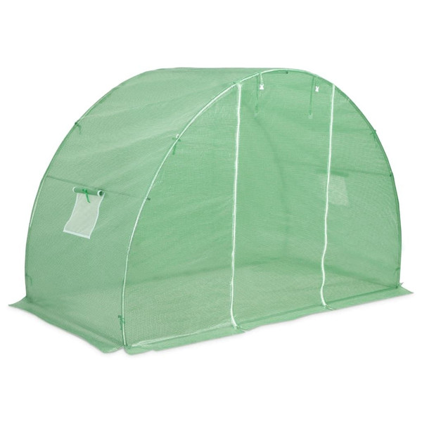 Greenhouse Green PE mesh fabric, Galvanized Steel 48.4 square feet A949-45533