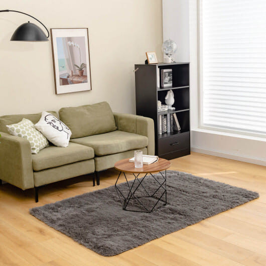 4x6 Feet Modern Soft Shag Rug with Non-slip Grip Dots B593-HU10319