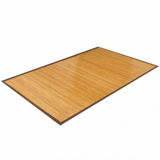 5 x 8 Feet Bamboo Floor Mat with Anti-Slip Backing for Living Room Bedroom - Color: Natural D681-HW56389